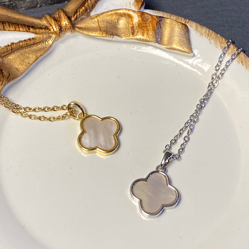 Graceofyou - Clover Luxe Necklace - Kalung Clover Wanita - Kalung Pesta Cewek Korea KKV