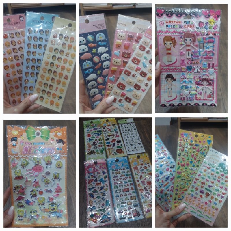 

STICKER STIKER ANAK TIMBUL JAPAN ANIMAL FISH ZOO PENGUIN CAR PLANE BEAR BUS JAPAN SPONGEBOB