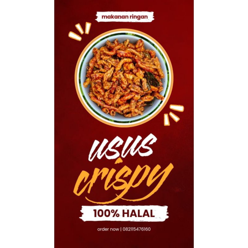 

keripik usus crispy renyah gurih tahan lama