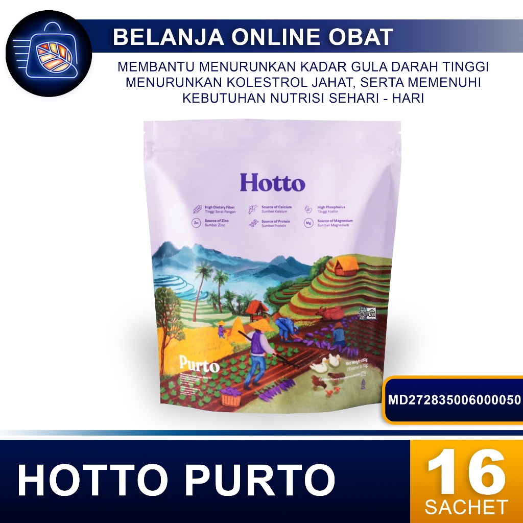 

HOTTO PURTO 16's // Minuman Kesehatan Tinggi Serat