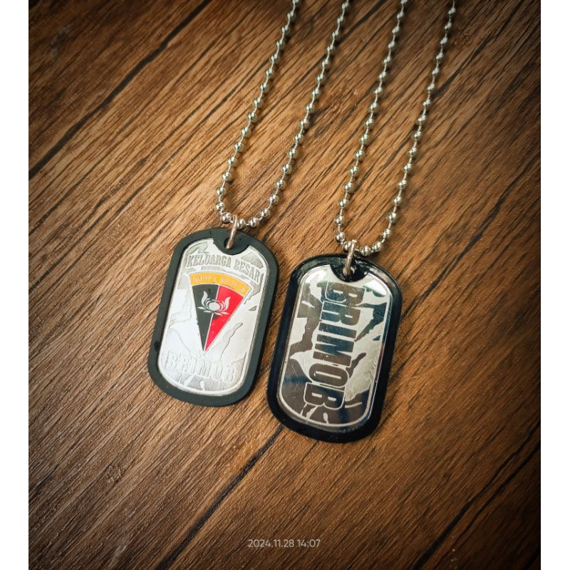 kalung plat brimob perbakin tni ad