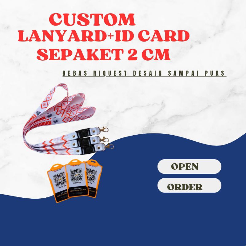 

LANYARD 2CM 2 SISI,ID CARD, FRAME CASE STANDAR