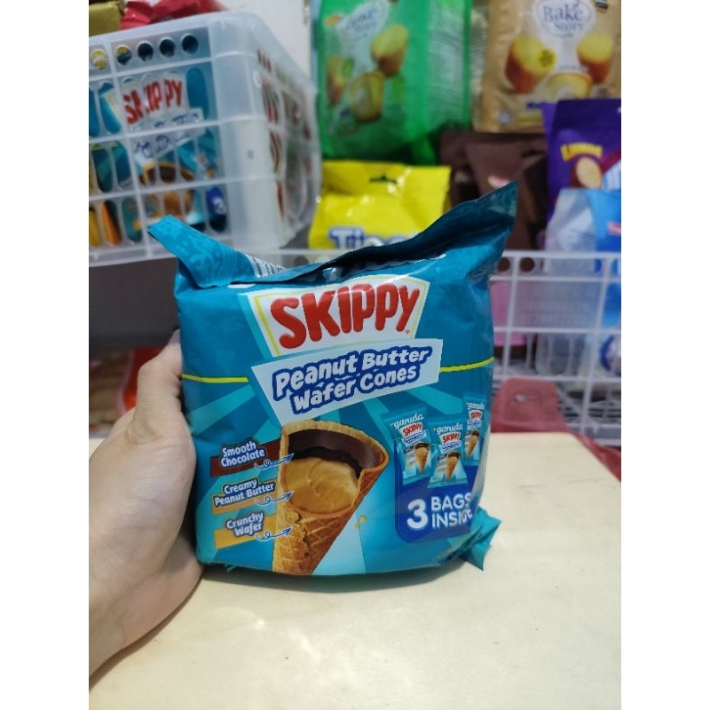 

skippy peanut butter wafer cone