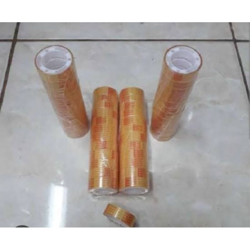 

isolasi bening kecil isi 12 pcs satu slop
