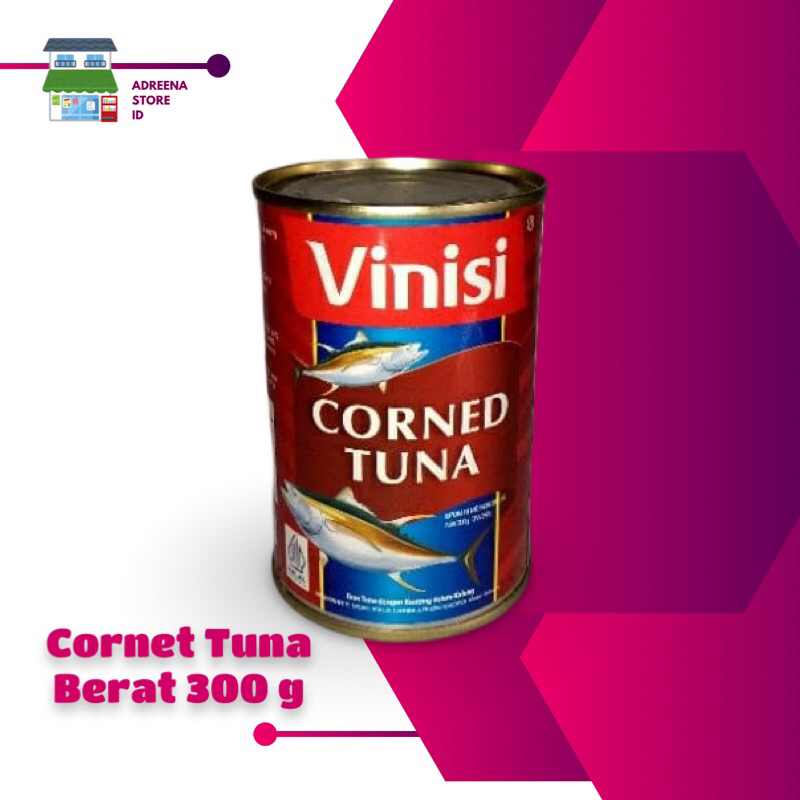 

VINISI CORNED TUNA 300 g IKAN KALENG BAHAN OLAHAN MASAKAN TERBAIK