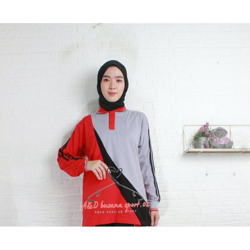 Atasan olahraga/baju senam/kaos olahraga/grosir seragam/seragam olahraga guru/seragam PKK