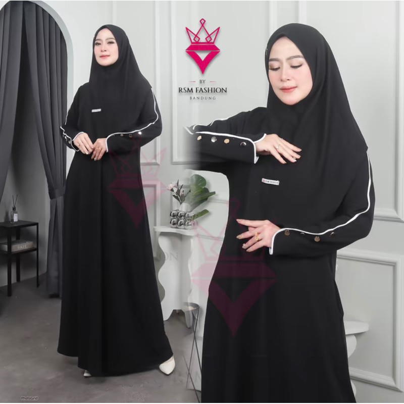 Arumi Dress Set Kerudung Matt Knit Dress Terbaru