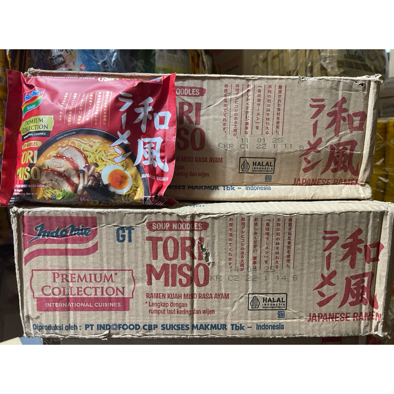 

INDOMIE TORI MISO 86GR DUS ( ISI 20 PCS )