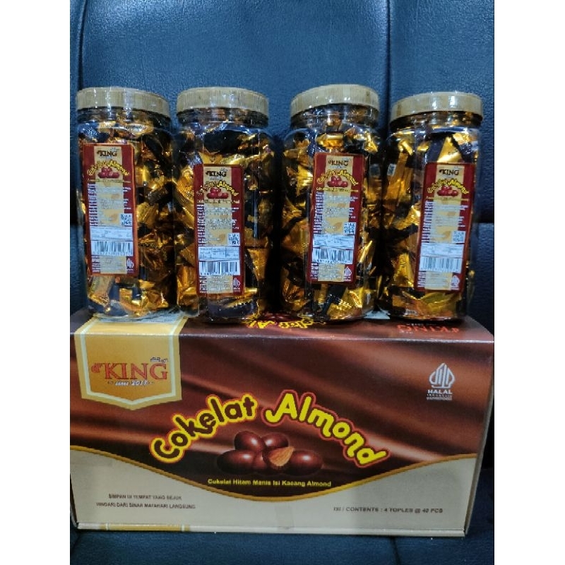 

1 Toples Coklat Almond D' King Isi 40 Pcs Halal