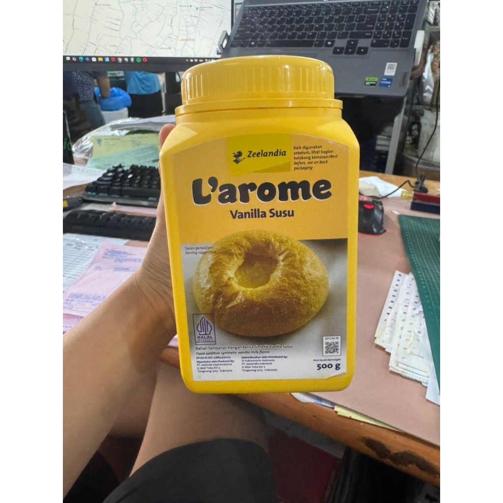 Vanilla Powder Larome / Vanilla Bubuk Larome / Vanilla Powder Milk - 500 Gram