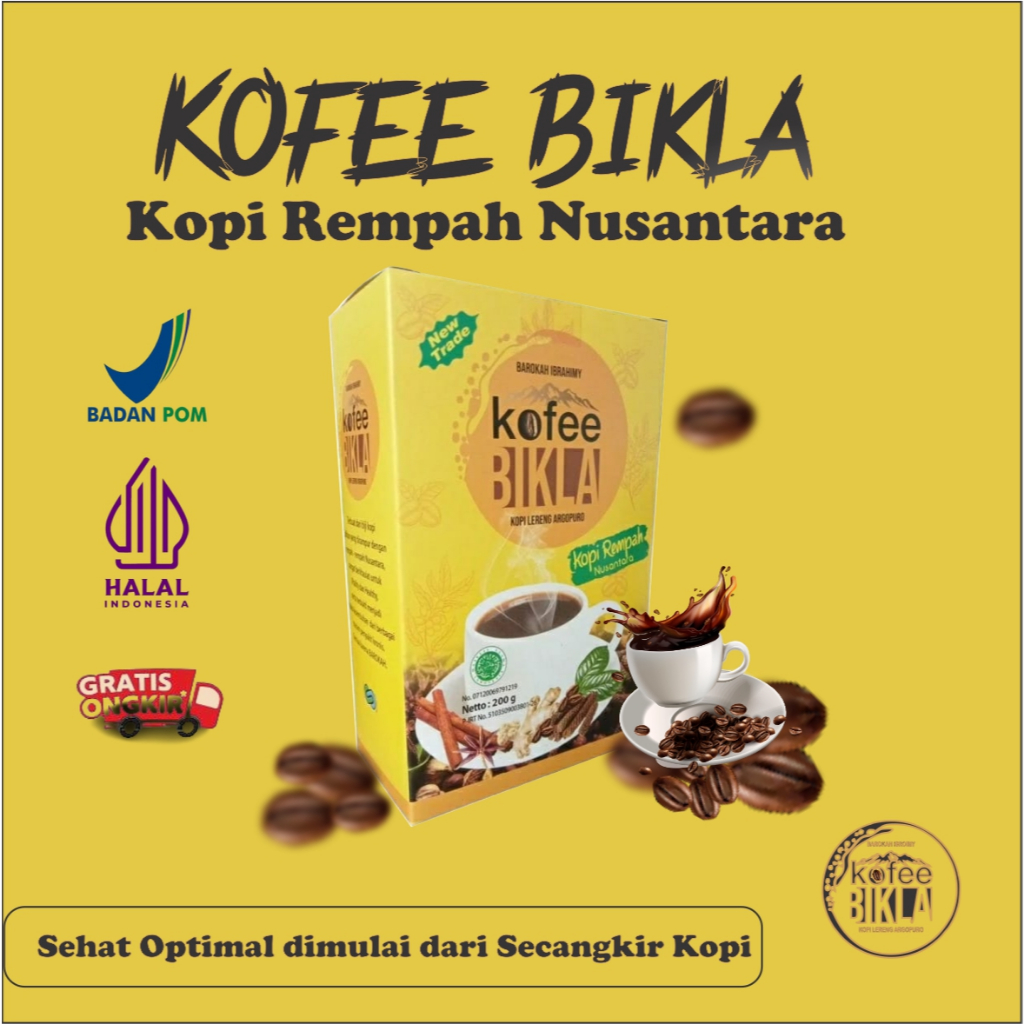 

Bikla Kopi Rempah Untuk Kesehatan Kemasan Box Isi 20 Pcs