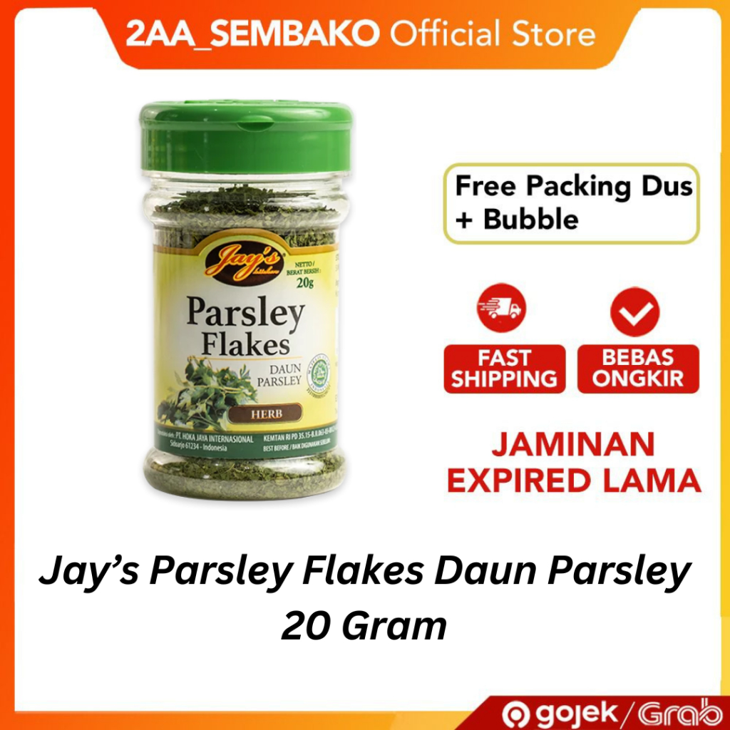 

Jay's Parsley Flakes Daun Parsley Herb 20 Gram