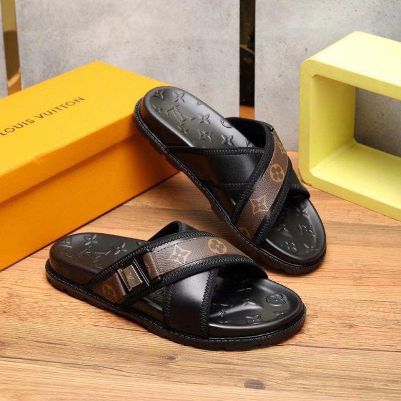 SANDAL SLIDE PRIA/SANDAL SILANG MIRROR LN9543 BRANDED IMPORT