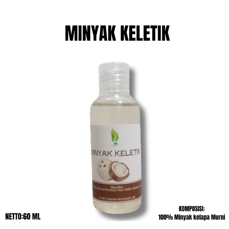 

Minyak Keletik Murni Asli/Minyak Kelapa/Minyak Kelapa Asli 60ml/Coconut oil