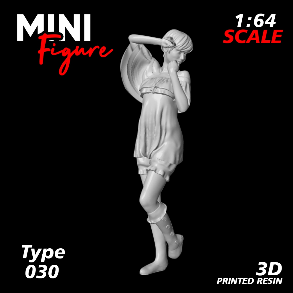 Mini Figure Diorama skala 1/64 / Figure Diecast / Miniatur Diorama / Figure 030 UNPAINTED