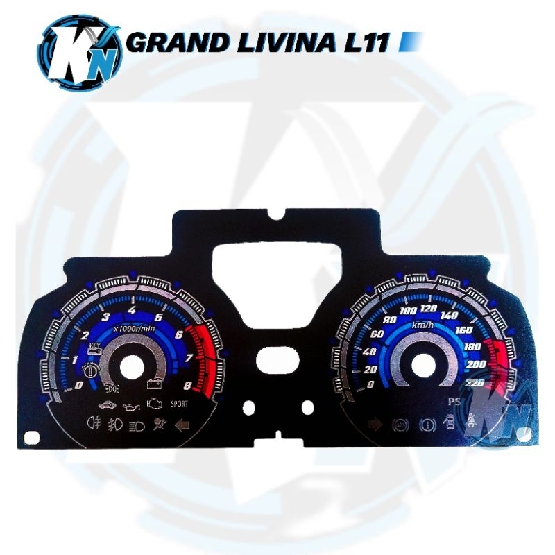 Speedometer grand livina L11 panel speedometer variasi custom