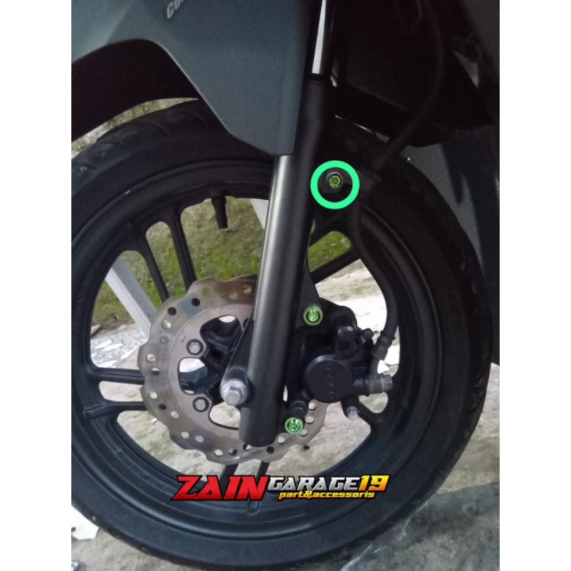 baut breket selang rem small titanium gr5 vario beat pnp