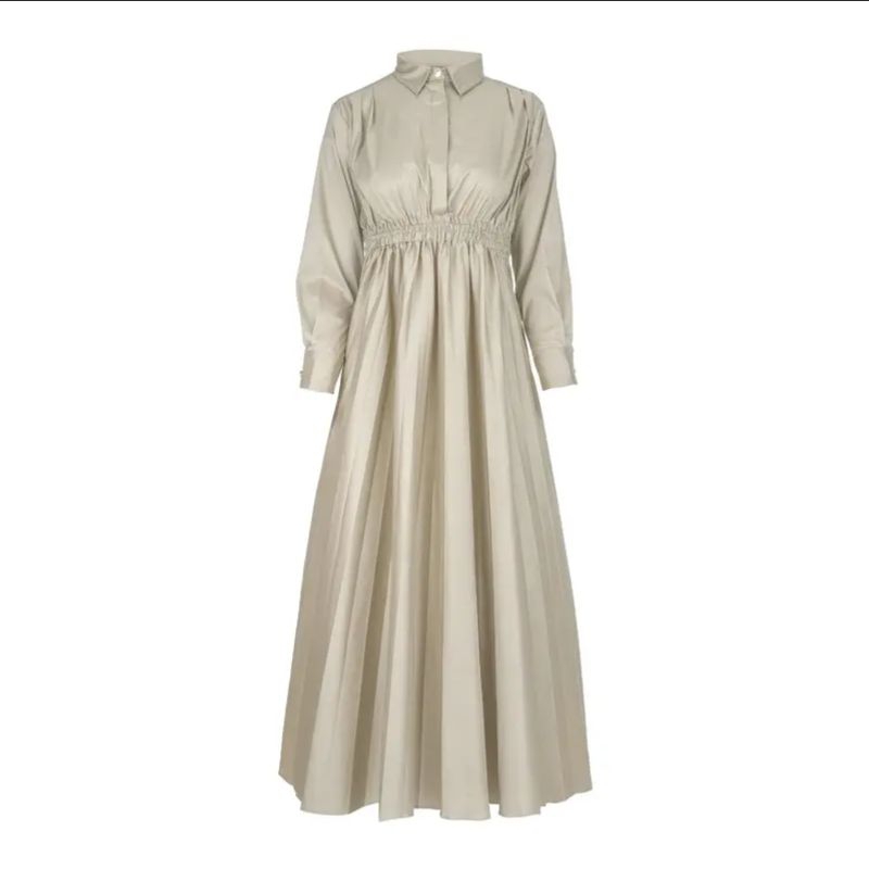 BENANG JARUM MASHA PLEATED DRESS