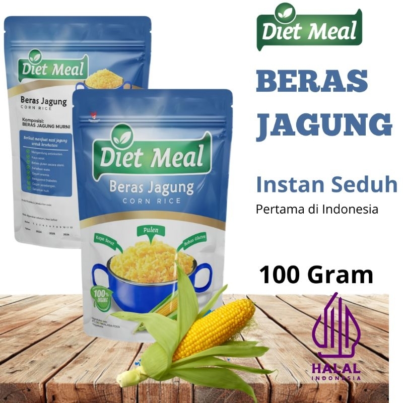 

[Instan Seduh] Beras Jagung Instan Seduh rendah kalori 100 gram