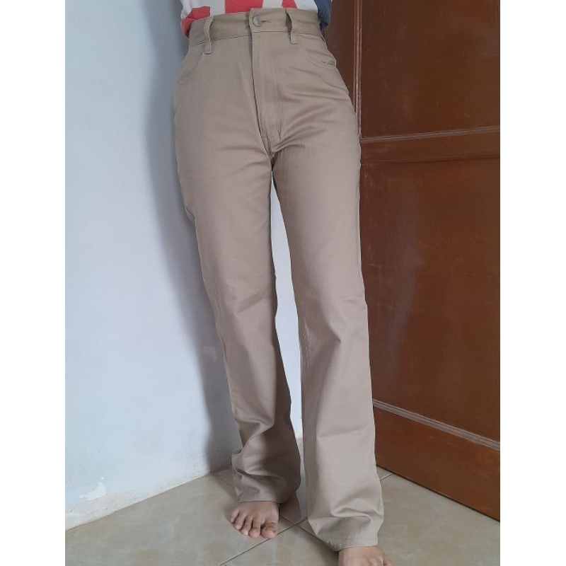 Celana Panjang Camo Cutbray Kulot Loose Pants Jeans Uniqlo Brand Preloved