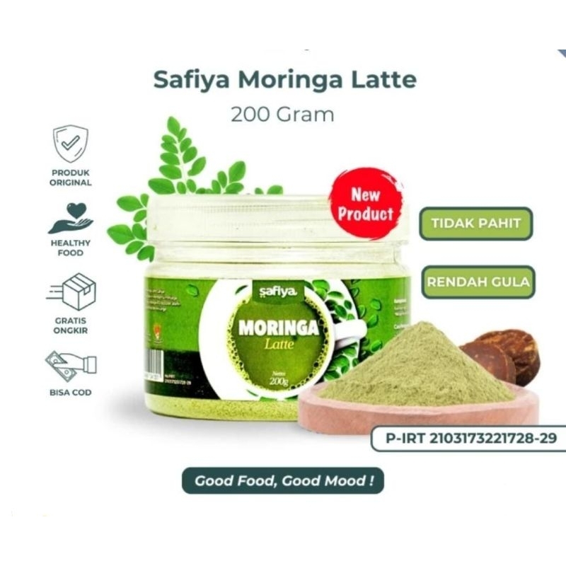 

SAFIYA MORINGA LATTE BUBUK MINUMAN DAUN KELOR 200 GRAM