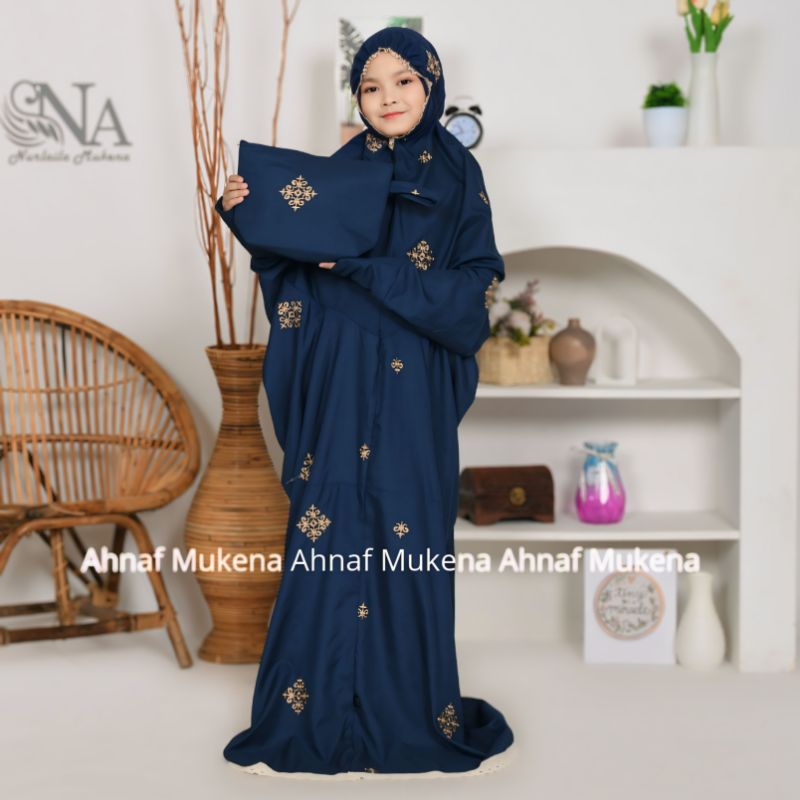 Mukena Terusan Anak Remaja Tanggung Terbaru Bordir Songket Mukena lajuran Anak Remaja