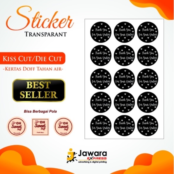 

CETAK STICKER LABEL TRANSPARANT