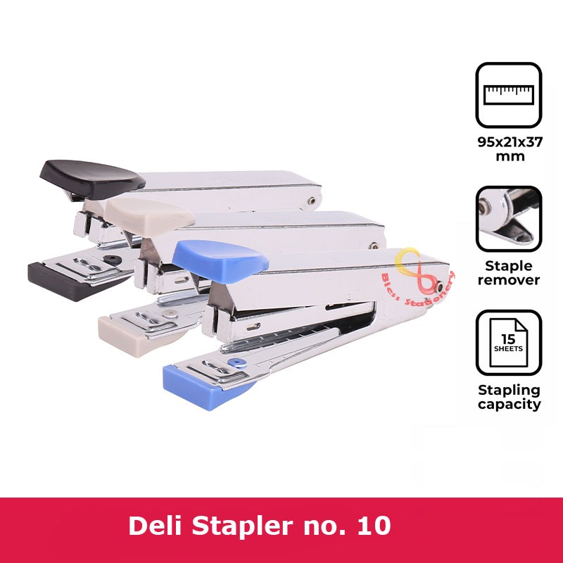 

Stapler DELI Staples ukuran 10 Hekter nomer 10 stapler HD 10