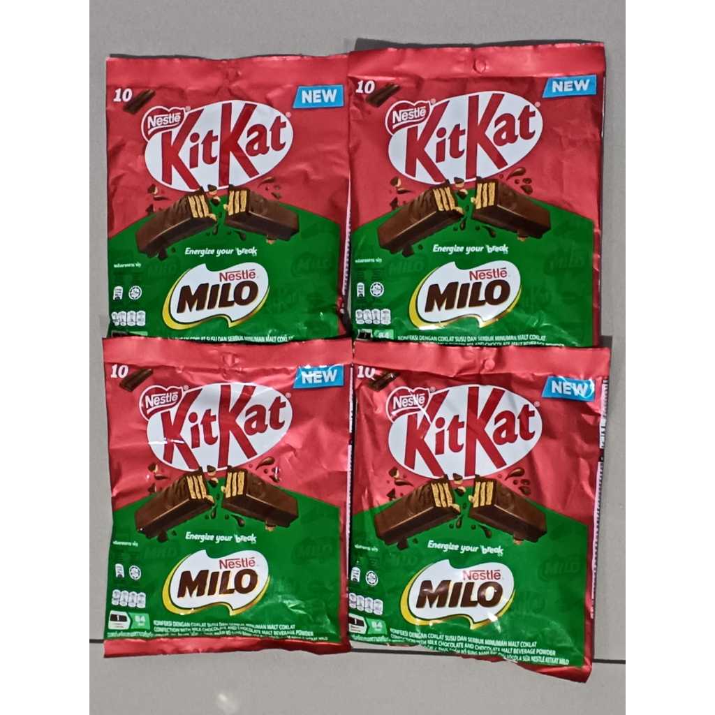 

QH NESTLE KITKAT MILO Kombinasi 2 Rasa Coklat Malaysia (17g x 10 pcs)