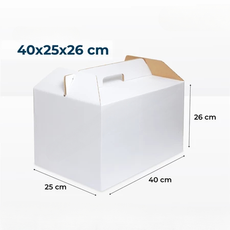 

( 5 pcs ) Kardus Parcel Jinjing Box Putih Polos Packaging Hampers Oleh Oleh Dus Jumbo 40x25x26 cm