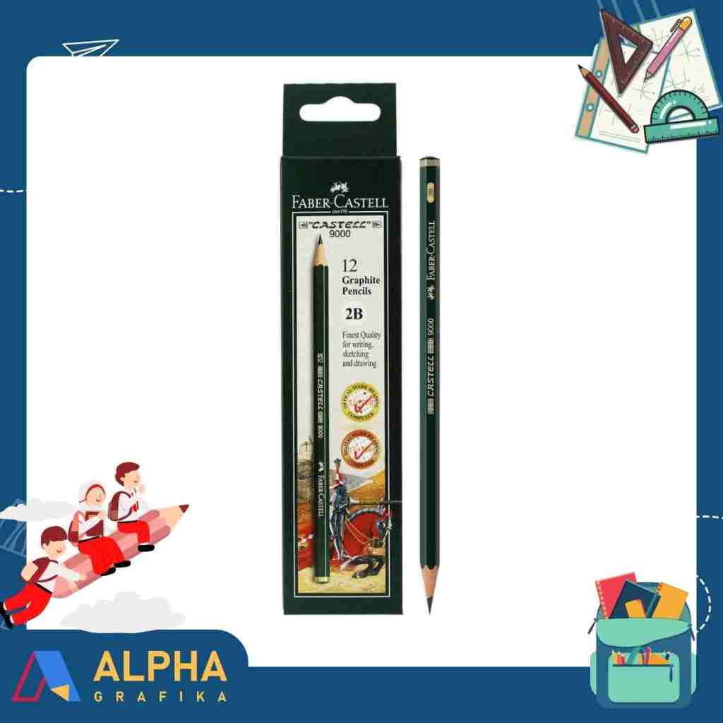 

Faber-Castell Pensil Tulis Ujian - 2B Castell 9000