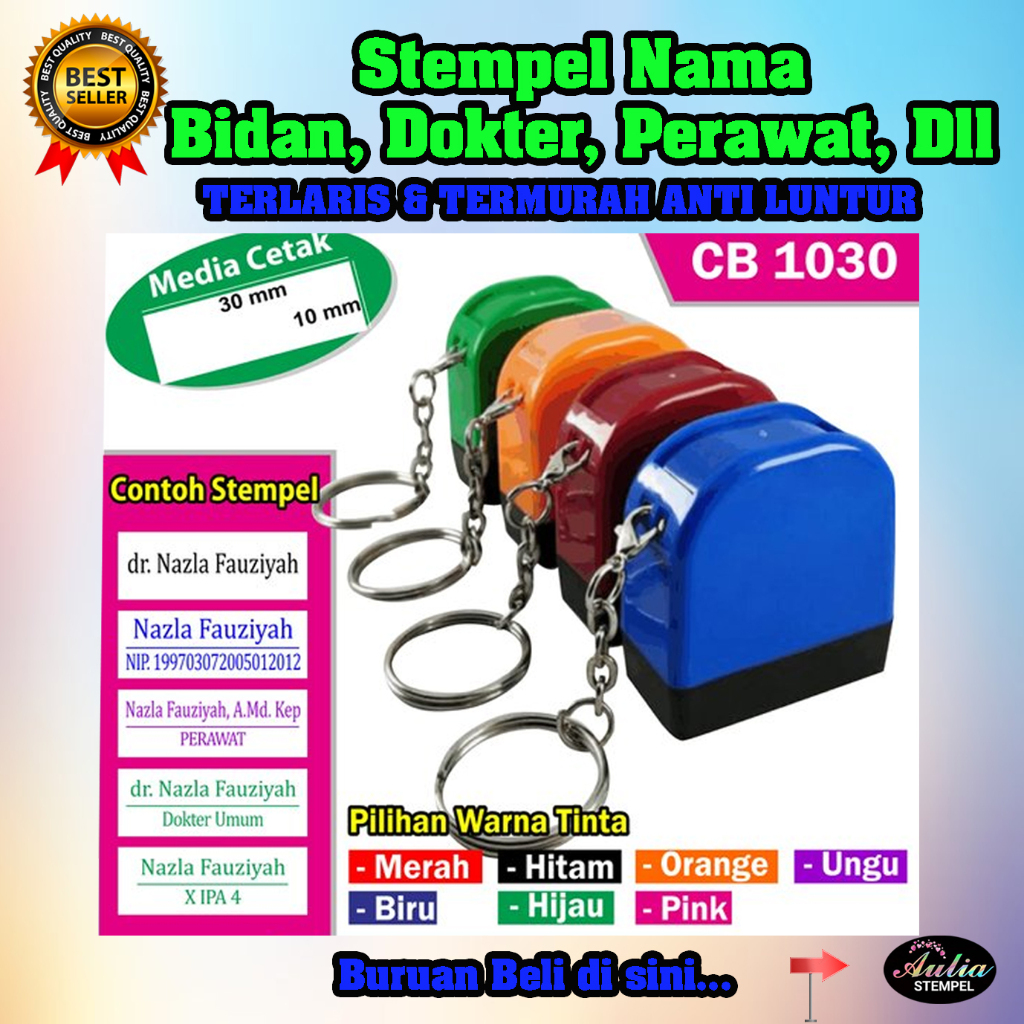 

STEMPEL NAMA BIDAN, DOKTER, PERAWAT, PAKET INTERNET