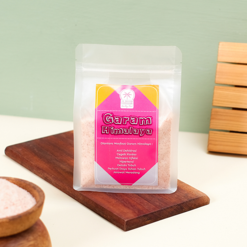 

Garam Himalaya Murni Premium, Kristal Merah Muda Alami, Garam Sehat dengan 80+ Mineral Berkualitas