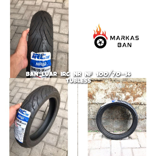 BAN LUAR IRC 100/70-14 // BAN LUAR IRC UKURAN 100/70 RING 14 NR/NF TUBELESS