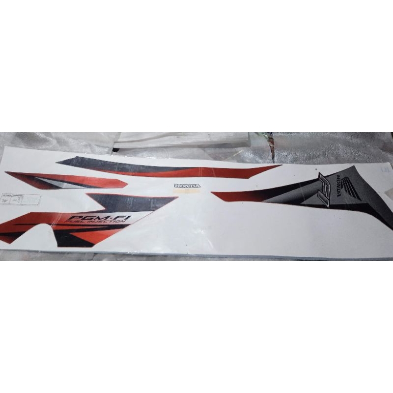 original AHM Astra Honda motor striping stiker box cover body kiri Supra x 125 fi injeksi helm in me