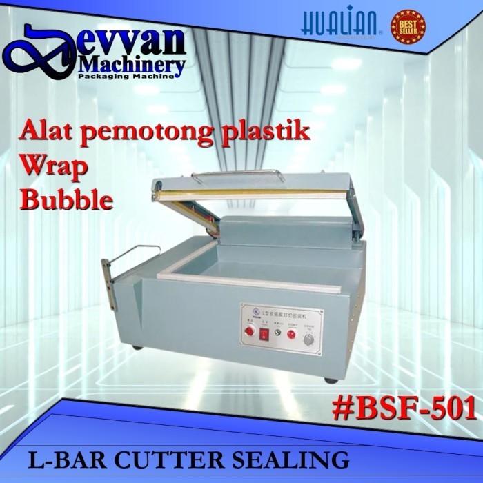 BSF-501 Mesin Perekat Plastik Shrink Wrap L Seal Cutting BSF501 HUALIAN