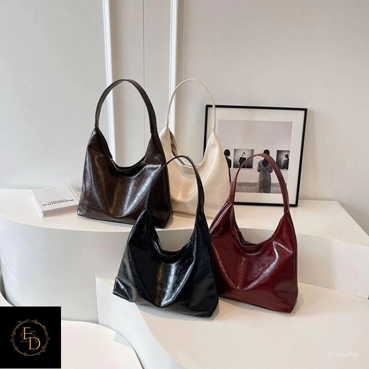 Tas Totebag Kuliah Wanita Estetik Muat Laptop Sintetis Leather Premium