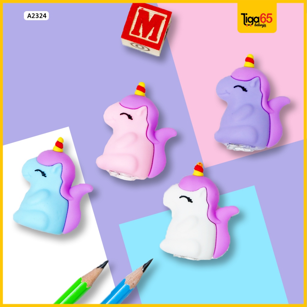 

Serutan Pensil Lucu / Rautan Pensil (Satuan) / Peraut Pensil Unicorn Biru / Serutan A2324