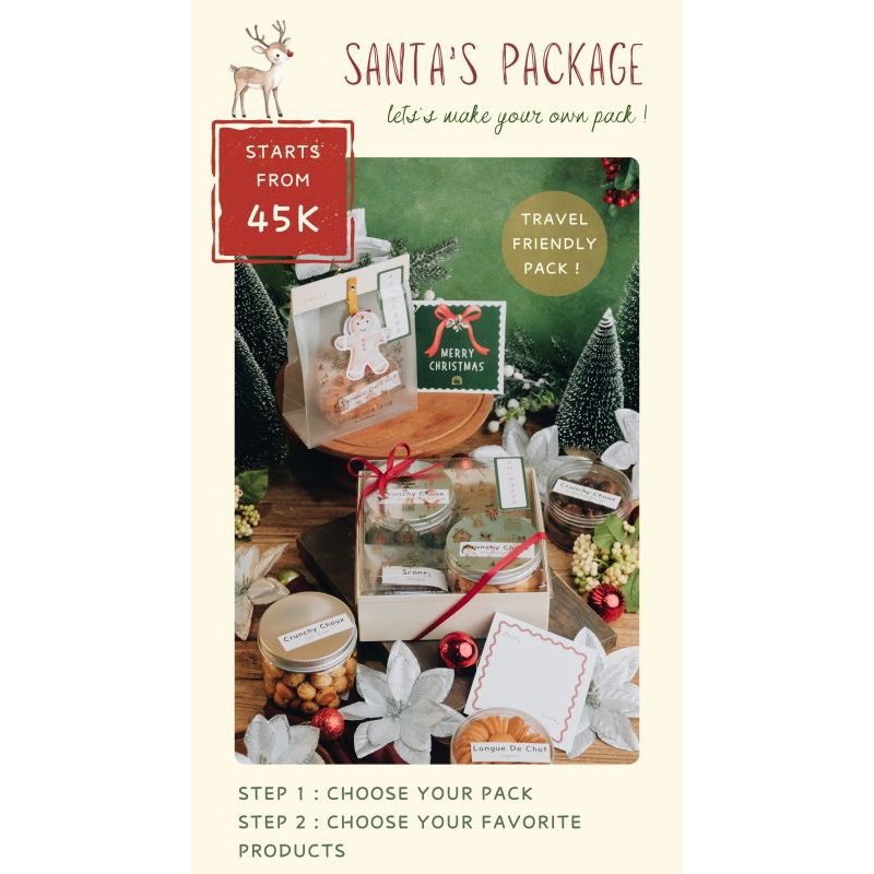 

Santa's Package Travel Friendly Pack Standing pouch