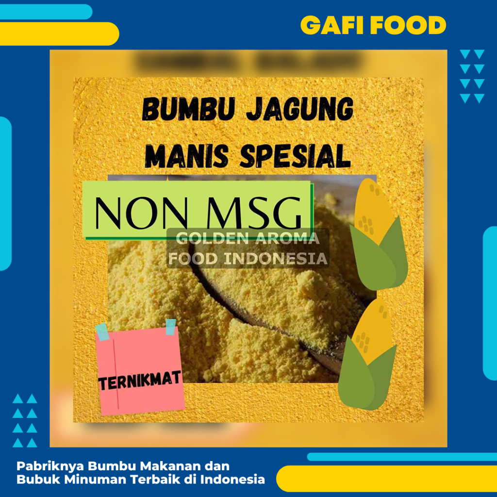 

BUMBU TABUR JAGUNG MANIS SPESIAL NON MSG 1 KG FOOD GRADE 1Kg Bubuk Bumbu Singkong Cilung Kerupuk