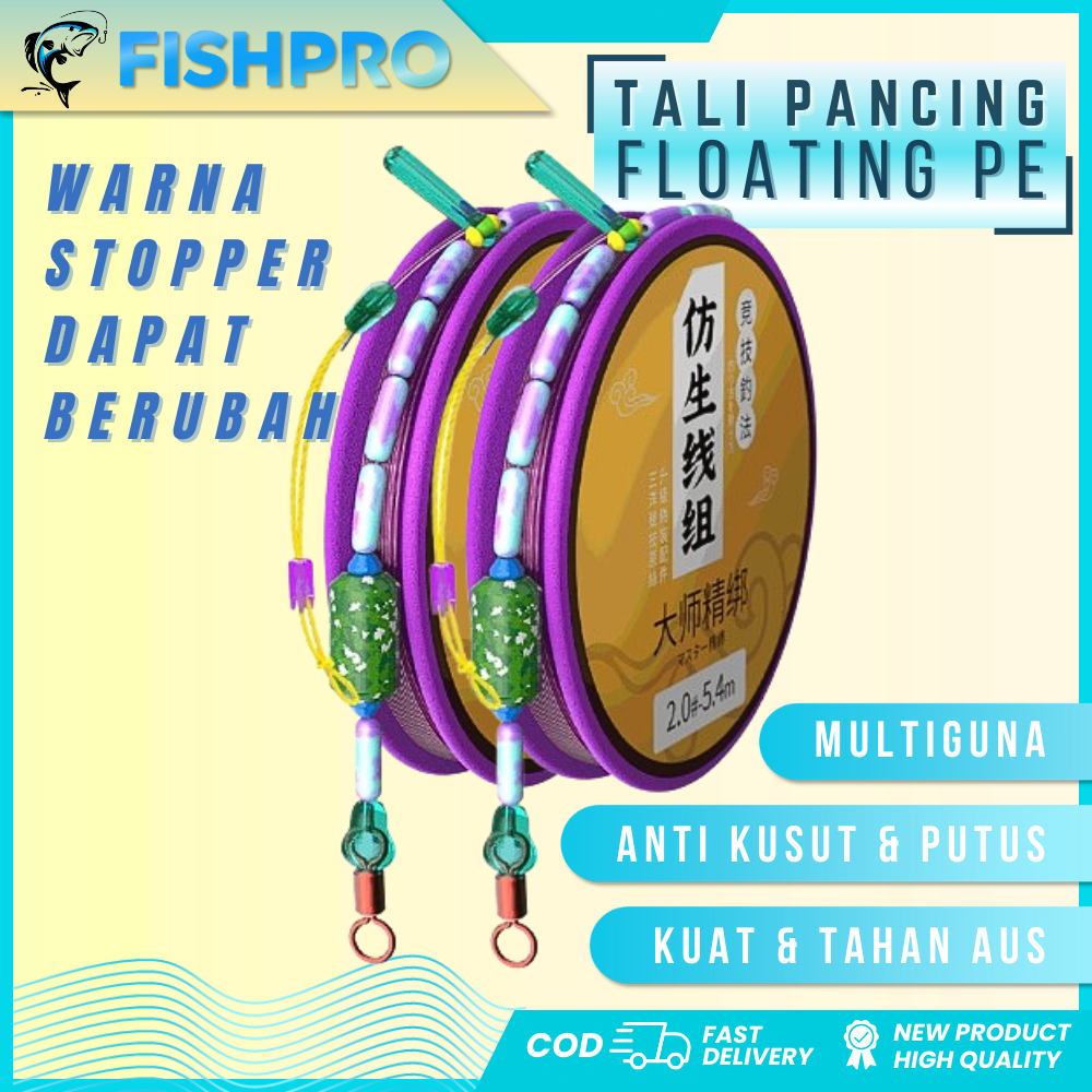 Tali Pancing Floating PE 3.6M 3.9M 4.5M | Tali Pancing Kuat PE Thread Fishing Line | Senar Pancing M