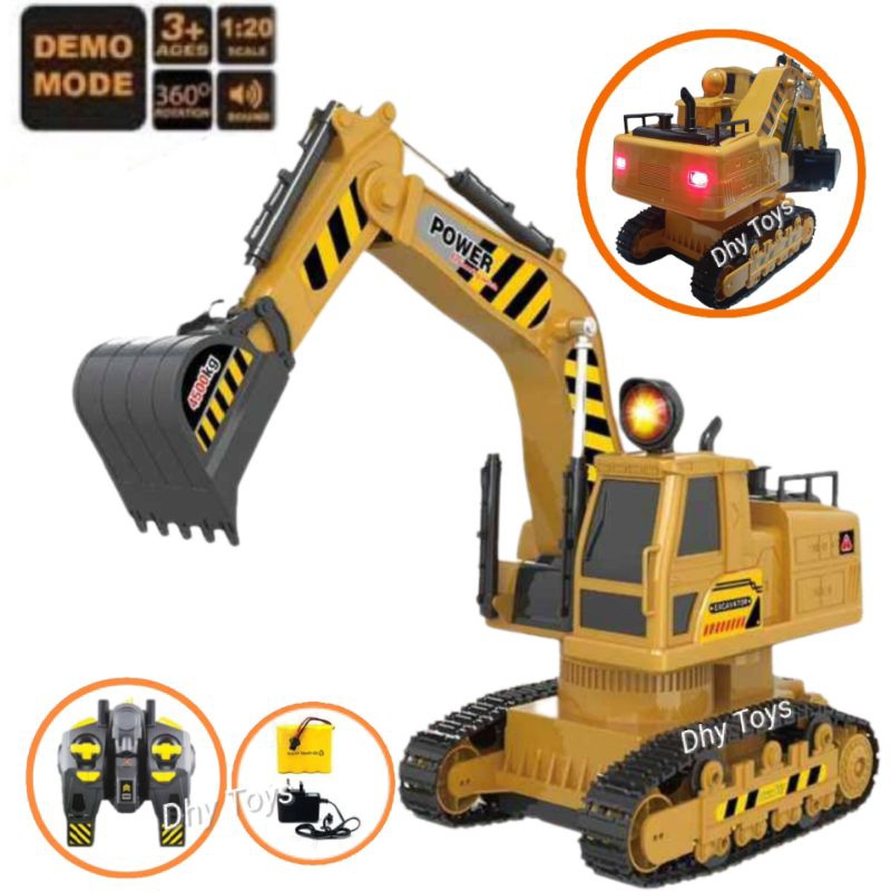 Mainan Remot Control Rc Excavator Beko Keruk Besar Rc Truck Exavator Beco