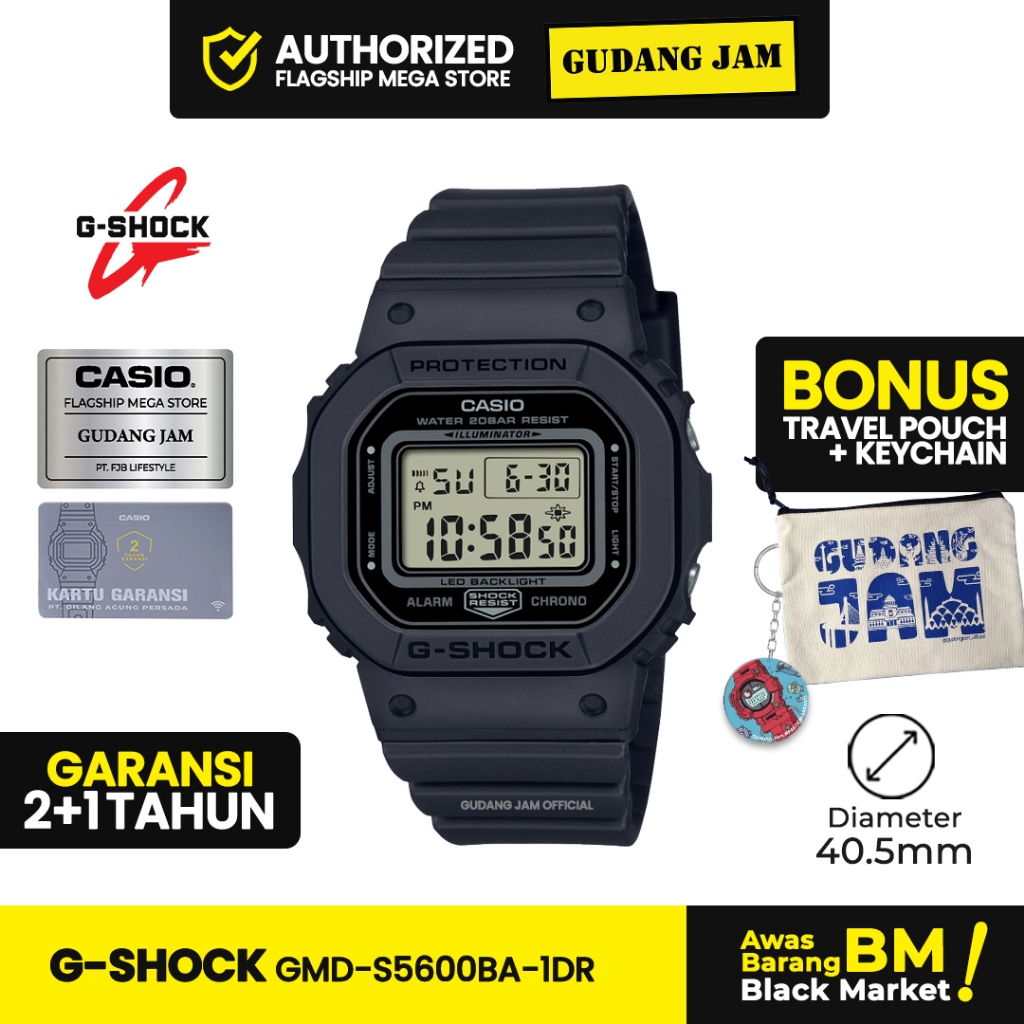 Jam Tangan G-Shock GMD-S5600BA-1DR GMD-S5600BA GMD-S5600 GMDS5600BA