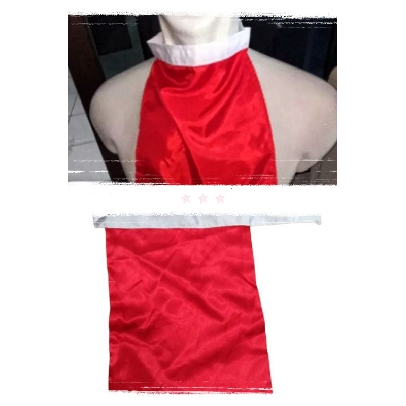 Syal Leher Merah Putih Satin / Slayer Paskibra (20)/ Syal Leher Paskibra
