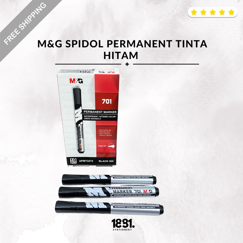 

M&G Spidol Permanent Tinta Hitam
