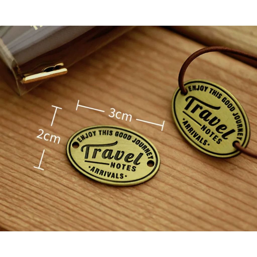 

Travel Notes Brass Charm Enjoy This Good Journey