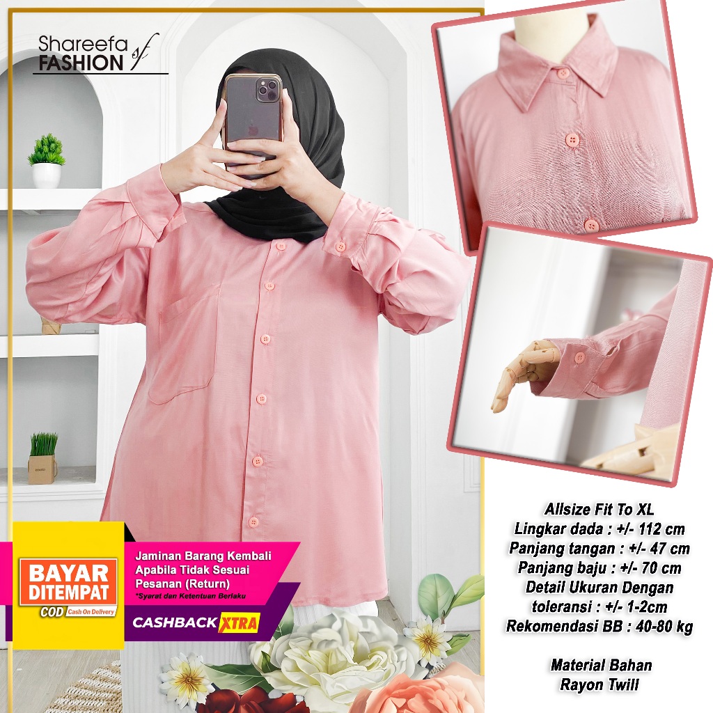 Lemon Shirt - Kemeja Wanita Kekinian korean Style | Outfit Wanita Kekinian | Kemeja Oversize Wanita