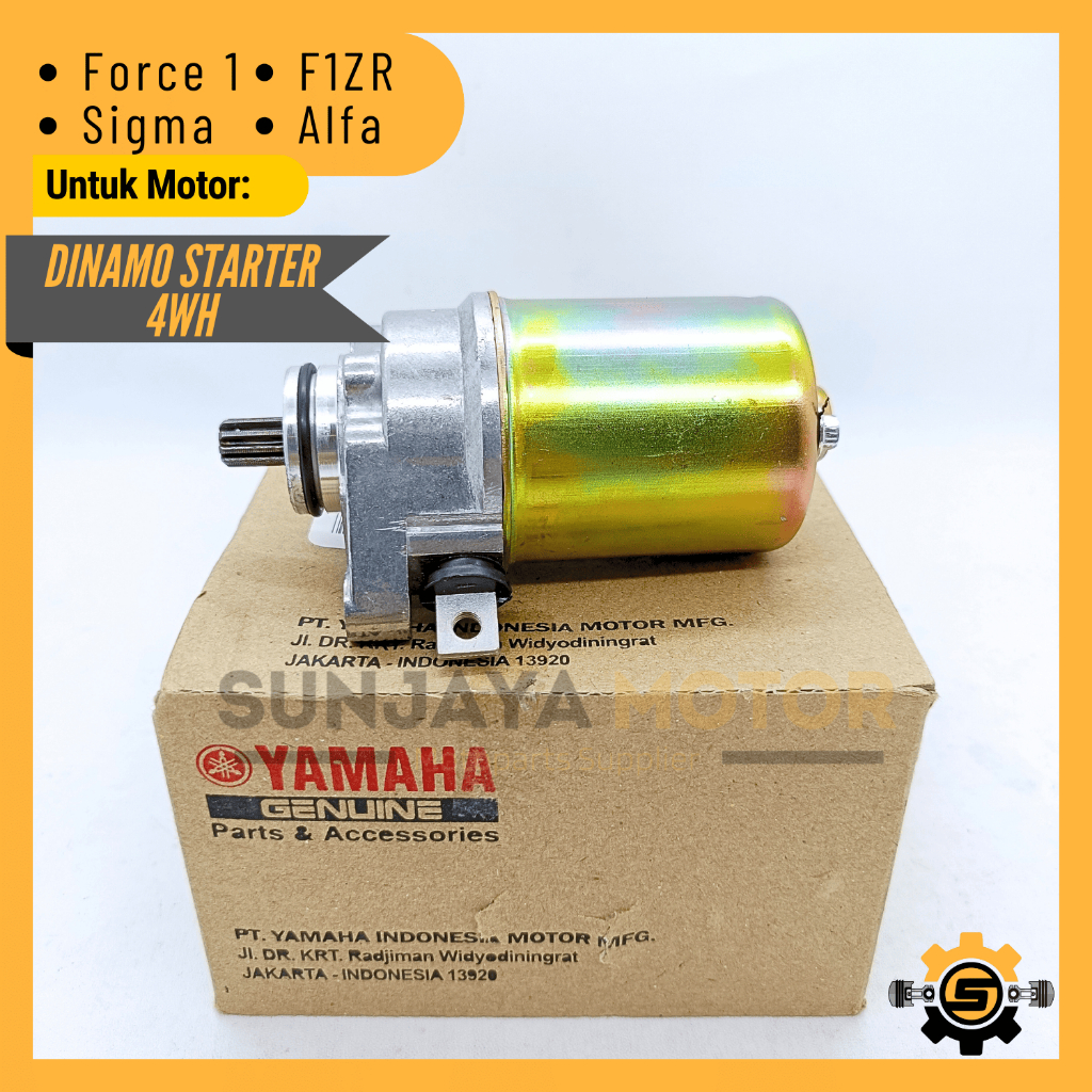 Motor Stater Kualitas Original Yamaha 4WH Dinamo Starter F1ZR Force 1 Sigma Alfa Fiz R Dynamo Asli O