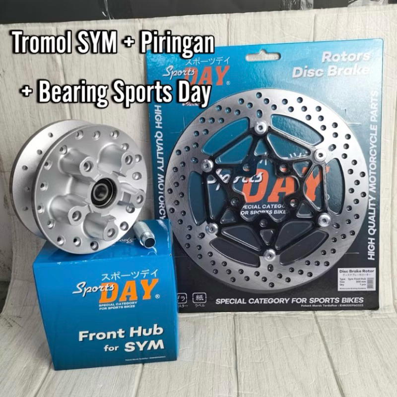 Tromol Depan Sym DAY Piringan Disc Brake Rotors Tromol SYM + Sports Day