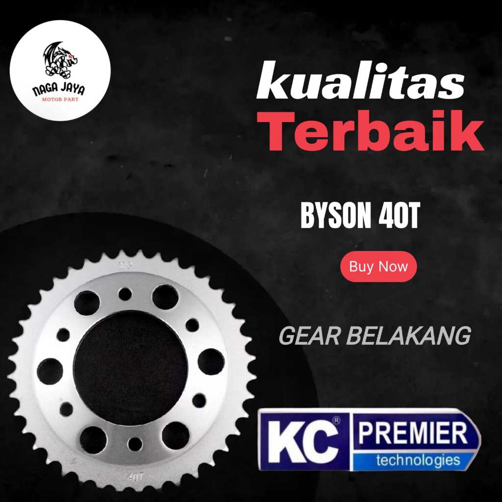 Gear Gir Belakang Motor Byson 40T / Gir belakang byson 40t - KC